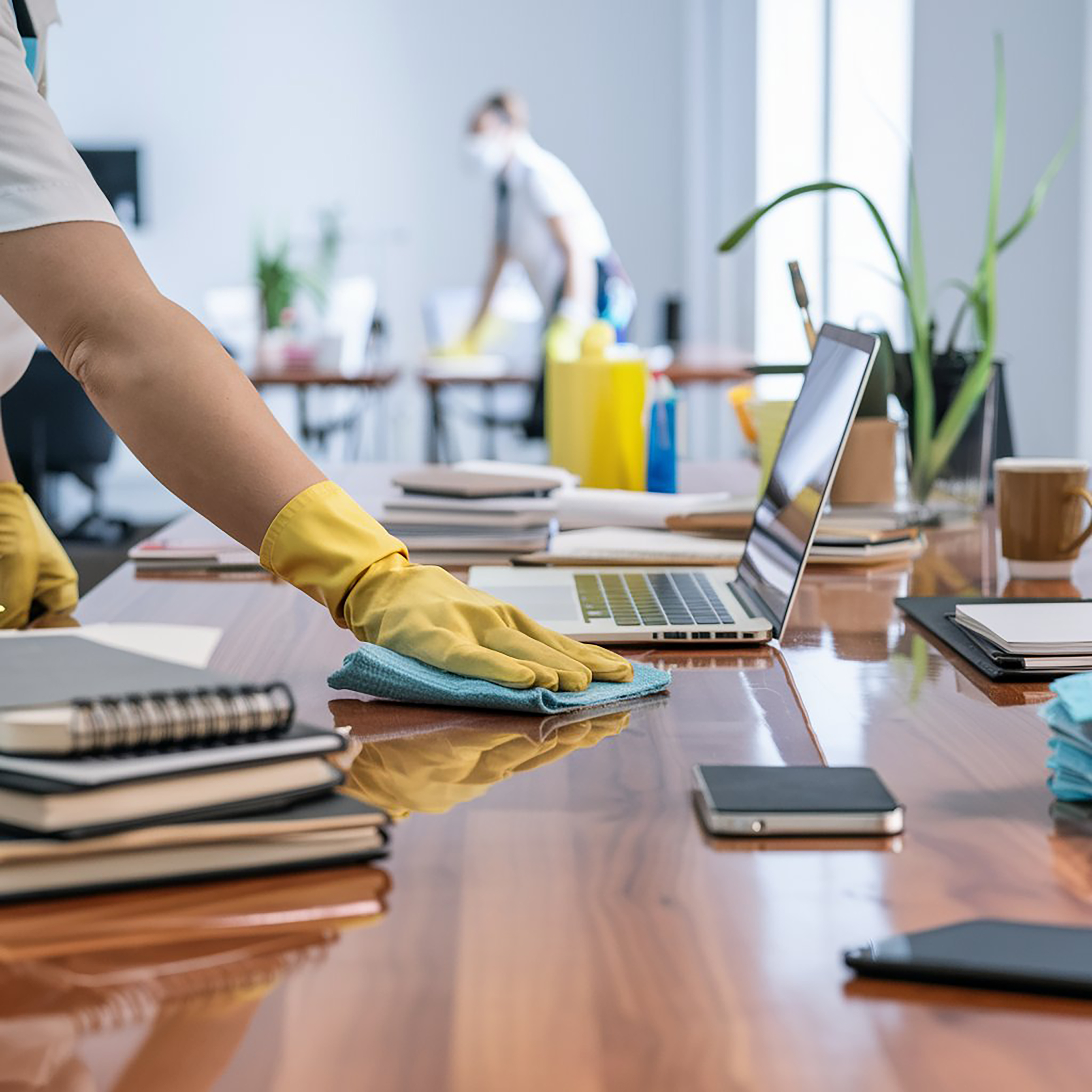 Commercial workspace cleaning